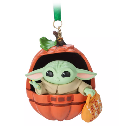 Disney Sketchbook Halloween Grogu Trick or Treat Christmas Ornament New with Tag