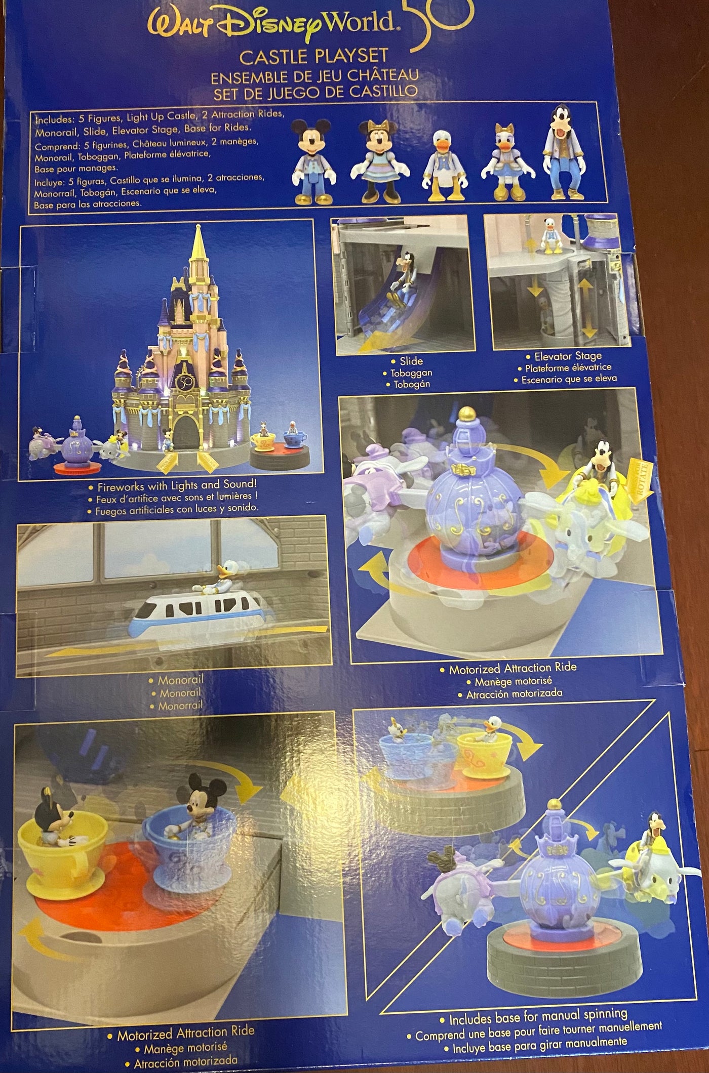 Disney Parks WDW 50th Magical Celebration Castle Playset New with Box