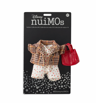 Disney NuiMOs Outfit Floral Jumpsuit and Plaid Blazer with Red Purse New Card