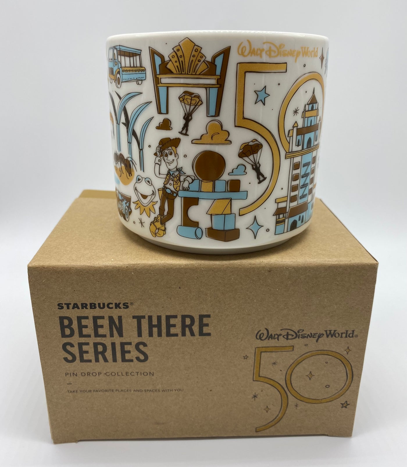 Disney WDW 50th Celebration Starbucks Been There Hollywood Studios Mug New