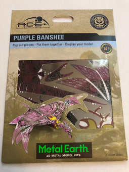 Disney Parks Avatar Purple Banshee Colored Metal Earth Model Kit 3D New