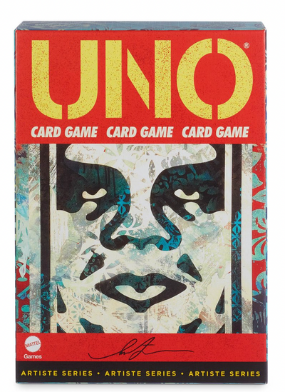 Mattel Creations UNO Artiste Shepard Fairey Card Game New with Box