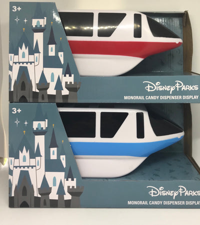 Disney Parks Blue and Red Monorail Pez Candy Dispenser Holder New with Box