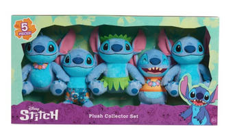 Disney Stitch Plush Collector Set of 5 New With Box