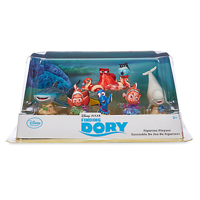 Disney Store Finding Dory Nemo Marlin Hank Bailey Play Set Cake Topper New