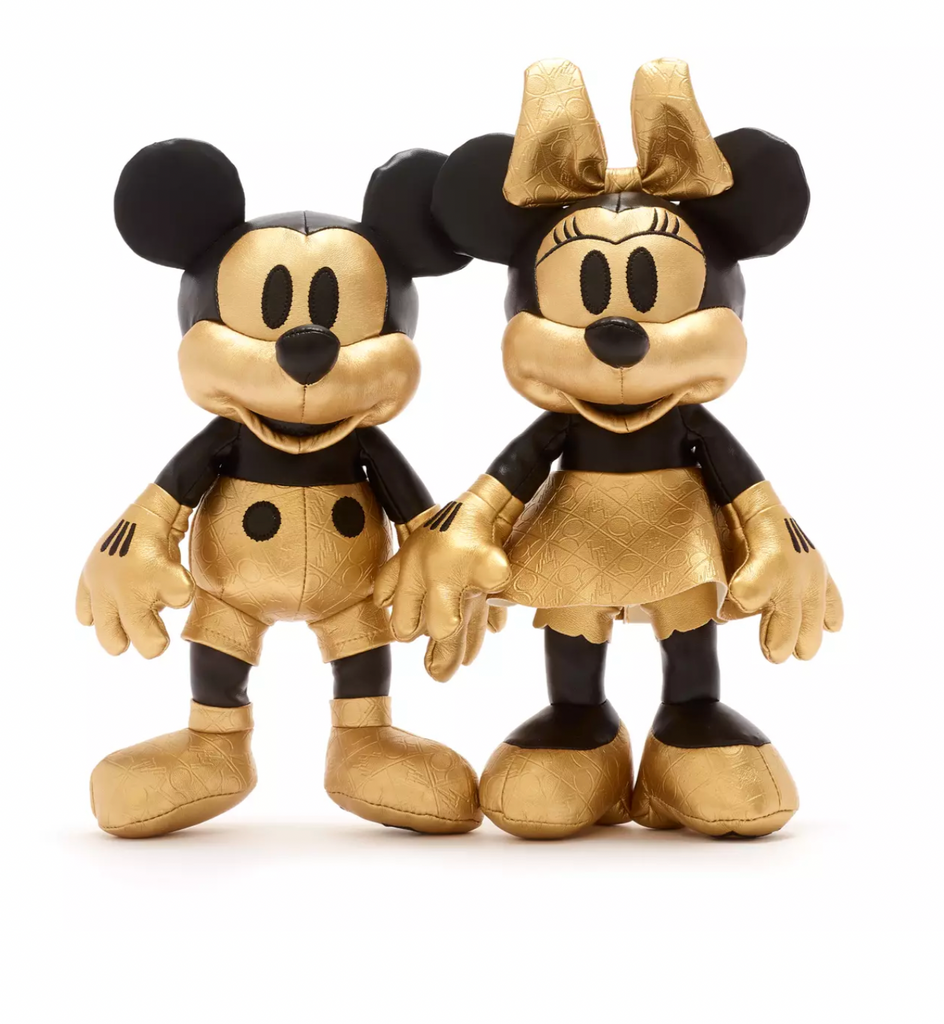 Rose gold minnie mouse tested plush