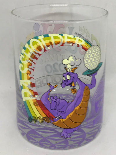 Disney 2020 25th Food and Wine Festival Figment Chef Glass Passholder New