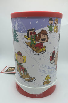 Hallmark Christmas Peanuts Gang Sledding Rotating Musical Lamp with Light New