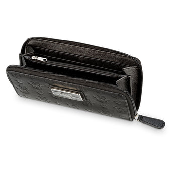 Disney Parks Mickey and Minnie Mouse Embossed Wallet Boutique Icon Black New