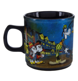 Disney Parks Mickey and Minnie Boardwalk Resort Ceramic Coffee Mug New