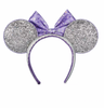 Disney Parks Glitter Tomorrowland Minnie Ear Headband for Adult New with Tag