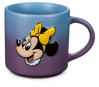 Disney Parks Minnie Daisy Two Tones Purple Blue Ceramic Coffee Mug New With Tag