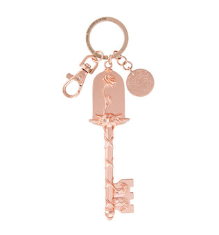 Disney Parks Beauty and the Beast Enchanted Rose Keychain New with Tags