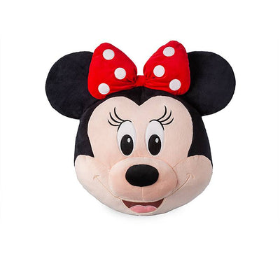Disney Minnie Mouse Face Plush 16in Pillow New with Tag