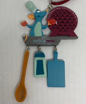Disney Parks Epcot Food and Wine 2021 Chef Remy Christmas Ornament New with Tag