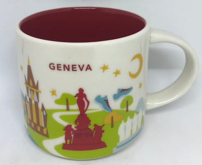 Starbucks You Are Here Collection Switzerland Geneva Ceramic Coffee Mug New Box