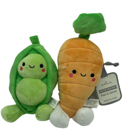 Hallmark Better Together Peas and Carrot Magnetic Plush New with Tag