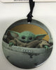 Disney Star Wars Mandalorian The Child Yoda Disc Christmas Ornament New with Tag