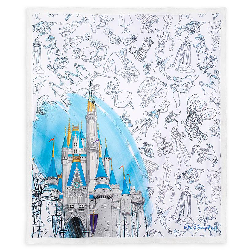 Disney Parks Ink & Paint Throw Walt Disney World New with Tags
