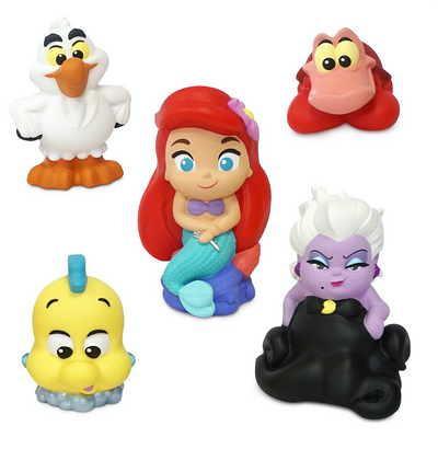 Disney Ariel Flounder Sebastian Scuttle and Ursula Bath Toy Bucket New with Tag