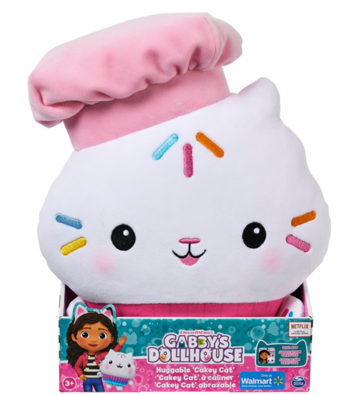 Dreamworks Gabby's Dollhouse Cakey Cat Huggable Plush 14-inch New