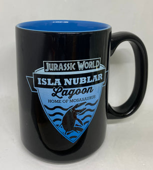 Universal Studios Jurassic World Isla Nublar Lagoon Home of Mosasaurus Mug New