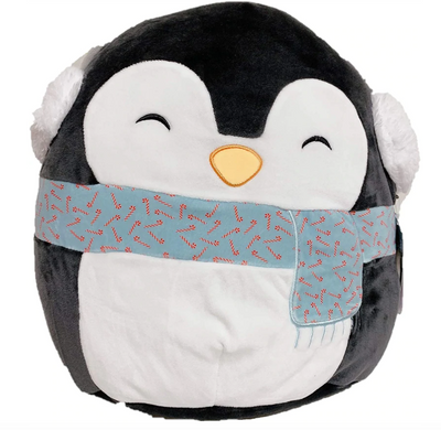 Hallmark Luna the Penguin with Candy Cane Scarf Squishmallow Plush New with Tag
