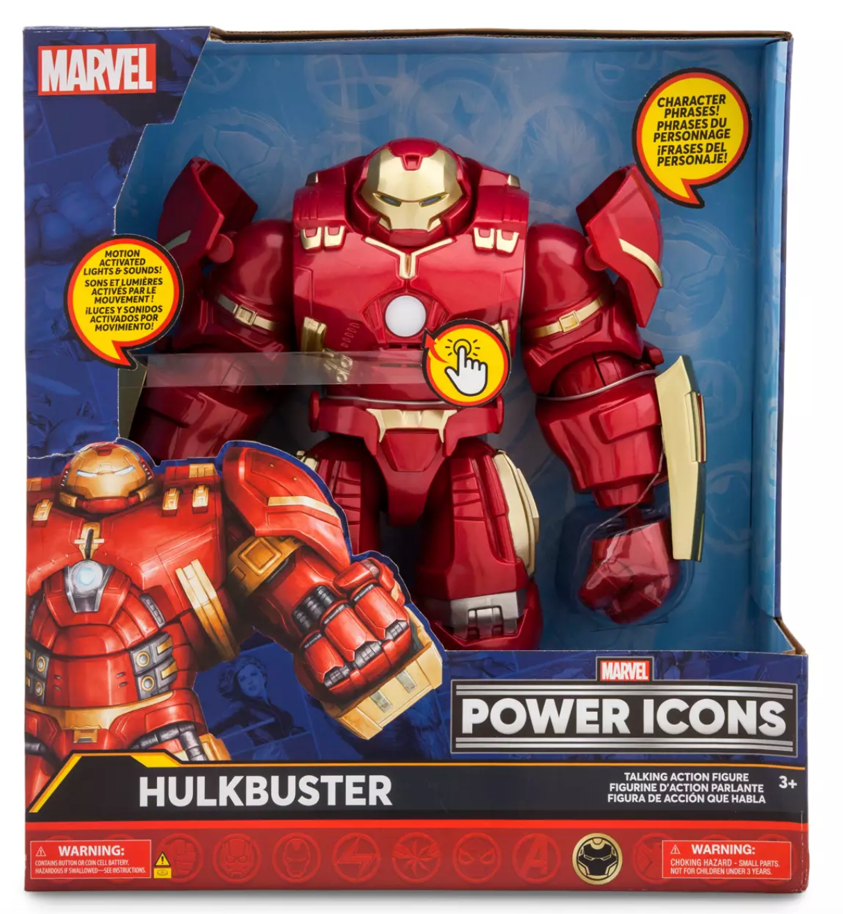 Disney Parks Marvel Power Icons Hulkbuster Action Figure Toy New with Box