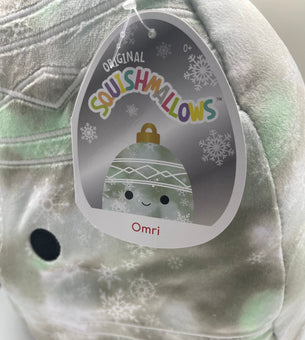 Original Squishmallows Omri Christmas Holiday 12" Large Plush 2021 New