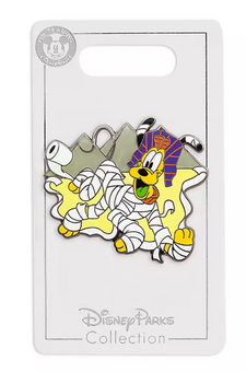Disney Parks Happy Halloween Pluto Mummy Pin New with Card