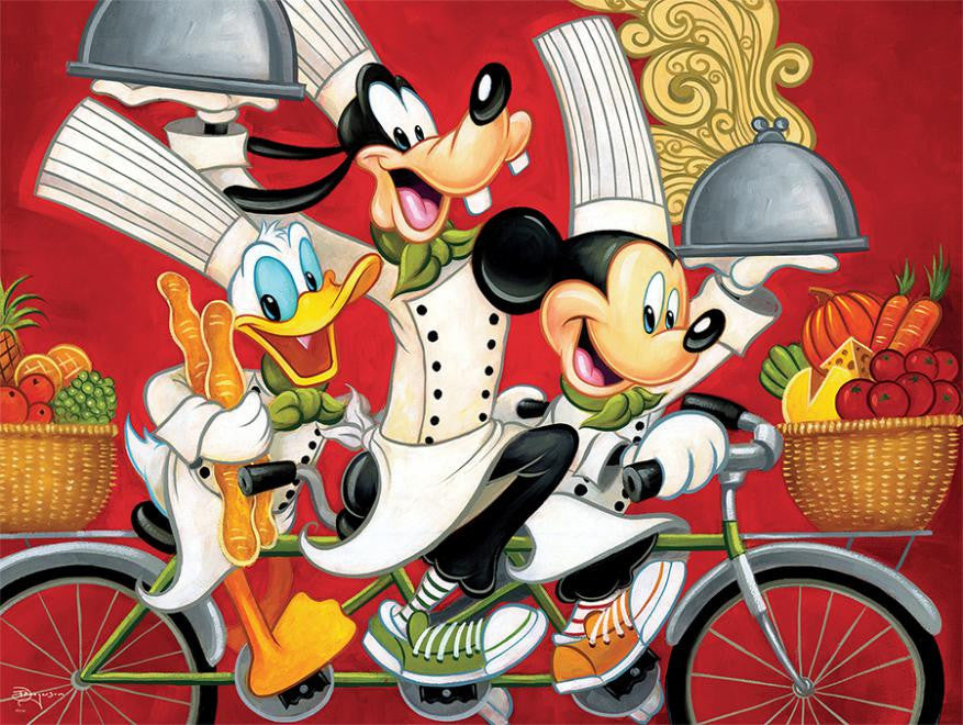 Disney Time Together Mickey Goofy Donald Chef 400pcs Puzzle Ceaco New with Box