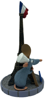 Disney Parks Epcot Paris Remy Ratatouille With Tower Eiffel with Flag Figurine