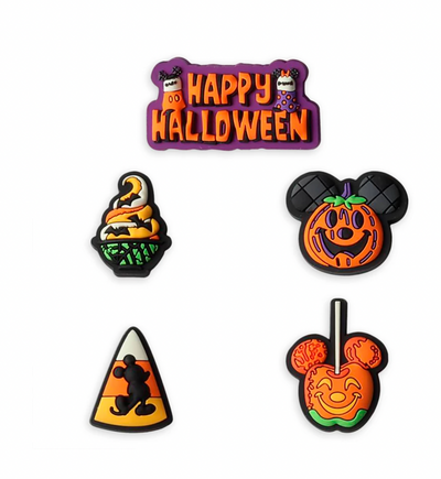 Disney Parks Halloween 2021 Crocs Jibbitz Charms Pack of 5 New with Card