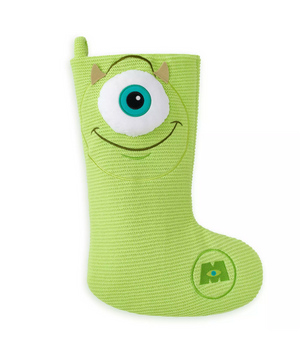 Disney Parks Monsters Mike Wazowski Knit Christmas Holiday Stocking New with Tag