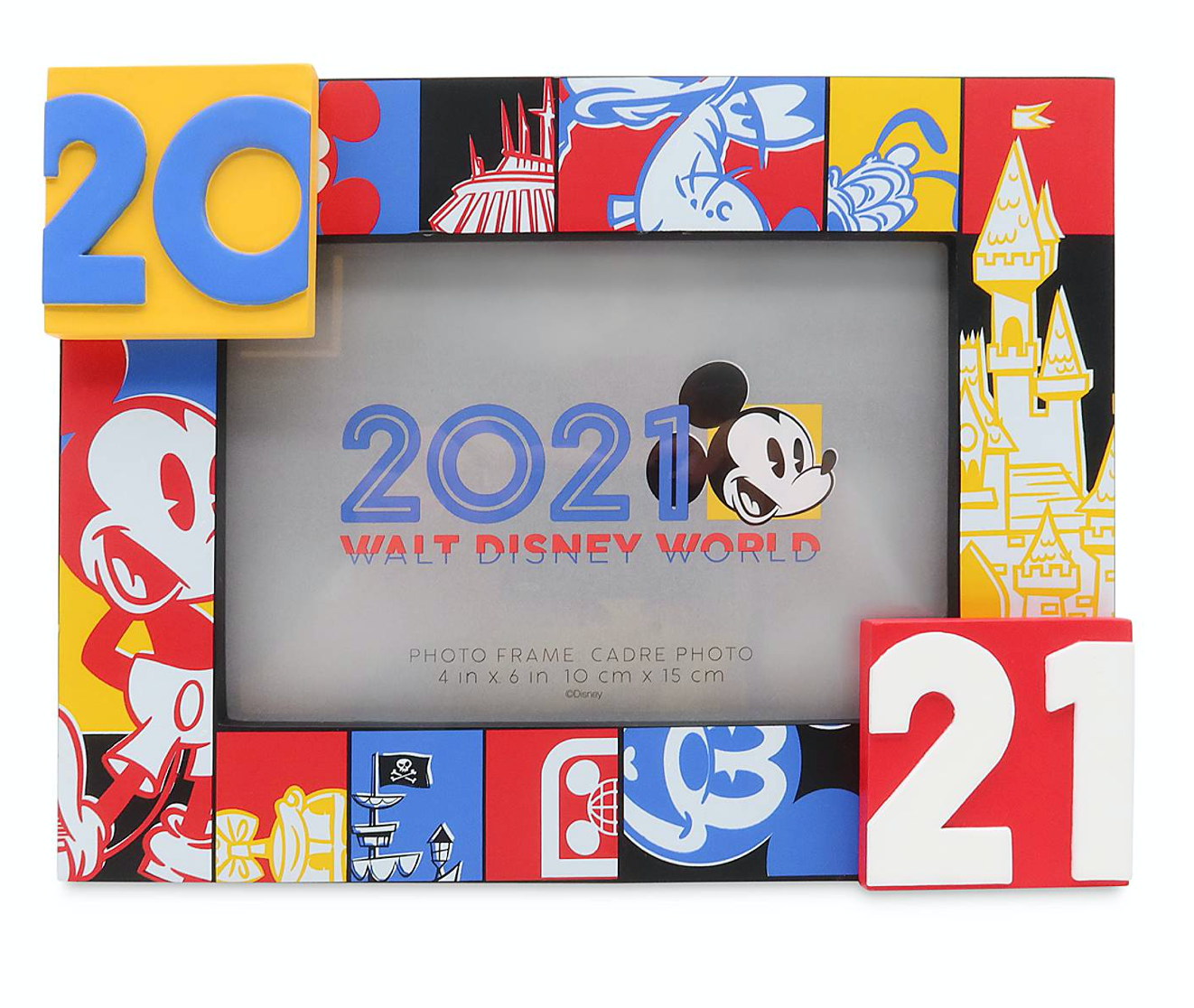 Disney Parks WDW 2021 Mickey and Friends Photo Frame 4 x 6 New
