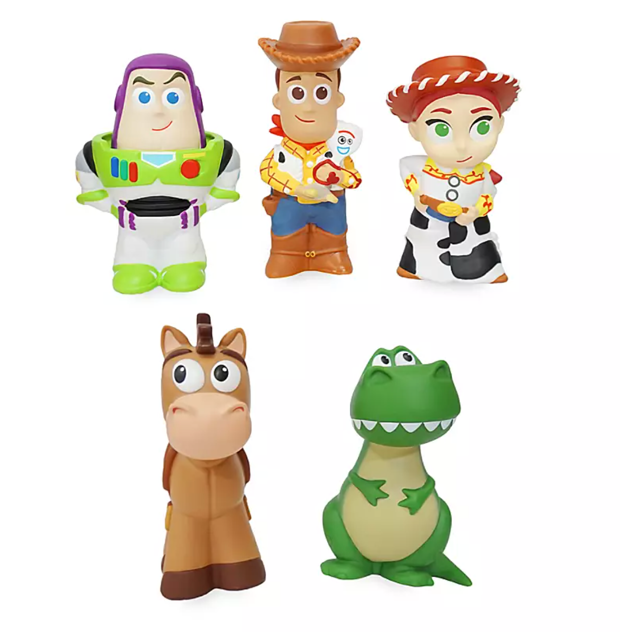 Disney Toy Story Woody Buzz Jessie Bullseye Rex Bucket Bath Toy