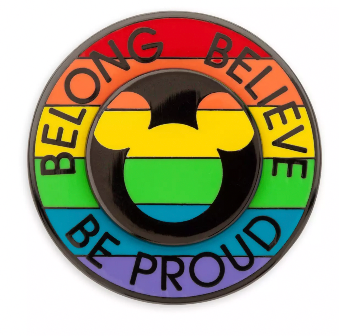 Disney Pride Collection Mickey Icon Belong Believe Be Proud Pin New with Card