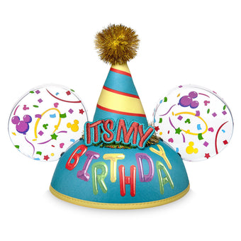 Disney Parks Mickey Mouse It's My Birthday Ear Hat for Adults New with Tags