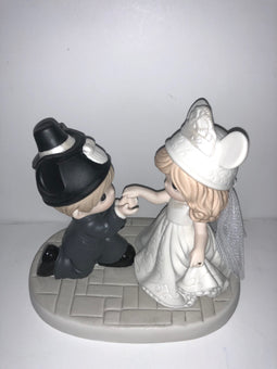 Disney Precious Moments Wedding You're my Dream Come True Signed New with Box