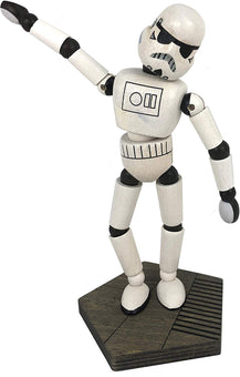Disney Parks Star Wars Galaxy's Edge Wooden Stormtrooper Bendable Toy Figurine