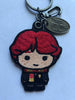 Universal Studios Wizarding World of Harry Potter Ron Weasley Patch Keychain New
