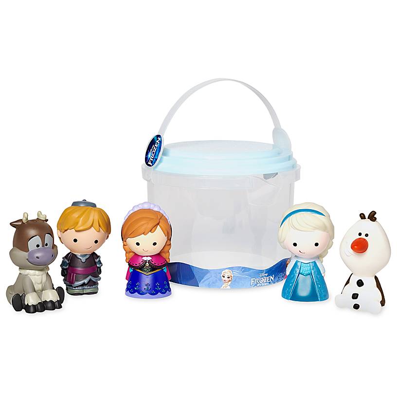 Disney Store Frozen Bath Set Elsa Anna Olaf Sven Kristoff New with Case
