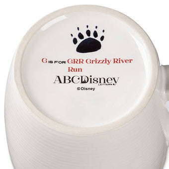 Disney Disneyland ABC Letters G is for GRR Grizzly River Run Coffee Mug New