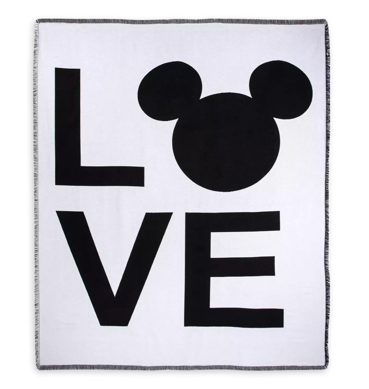 Disney Mickey Retro Icon LOVE Tapestry Throw Blanket New with Tag