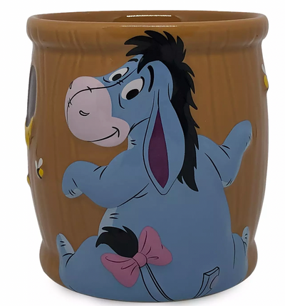 Disney Eeyore Winnie the Pooh Ceramic Coffee 16oz Mug and Spoon Set New