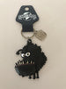 Universal Studios Despicable Me Minion Black Kyle PVC Keychain New with Card