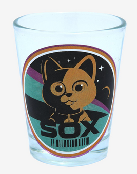 Disney Pixar Lightyear Sox Circle Portrait Mini Glass New