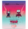 Disney D23 Exclusive Marvel's Thor 60th Anniversary Pin Set Limited New w Card