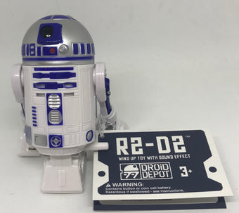 Disney Parks Star Wars Galaxy Edge Droid Depot R2-D2 Wind Up Toy Sound New w Tag