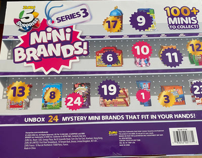 Mini Brands Series 3 Christmas Advent Calendar 24 Minis 6 Exclusive Zuru New Box